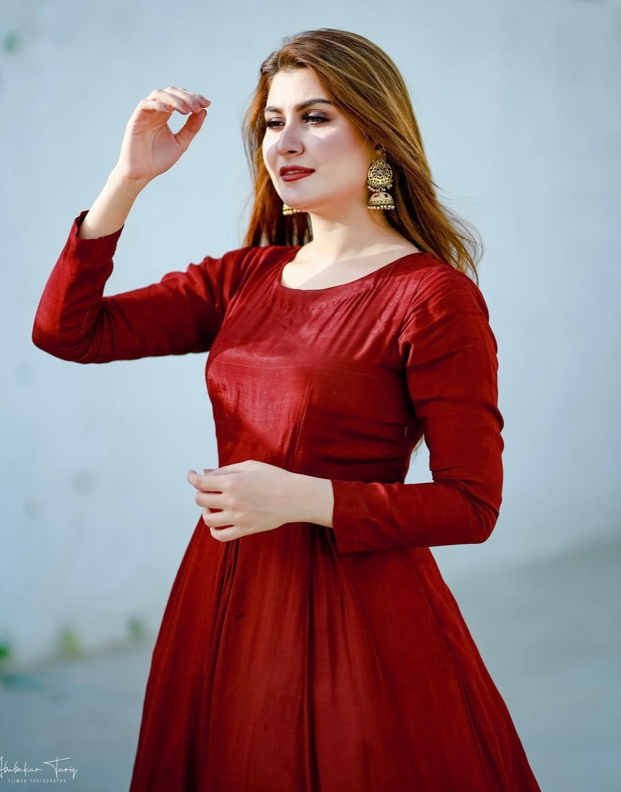 Heavy Border Embroidery Maxi