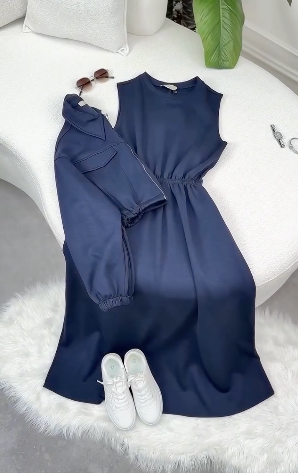 Sharjeena Winter Jacket Maxi 2-PC