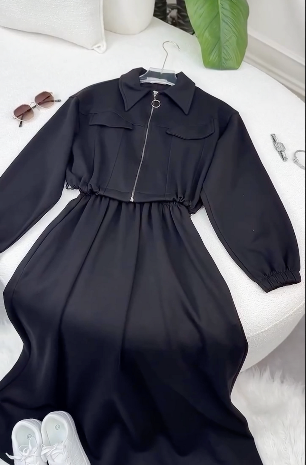 Sharjeena Winter Jacket Maxi 2-PC