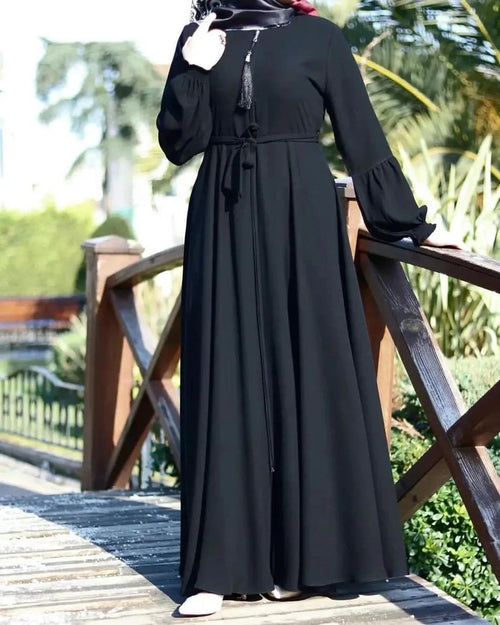 ABAYA WITH STITCHED ZIP